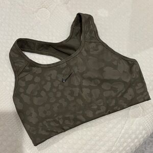 Nike Women's Camouflage Olive Sports Bra